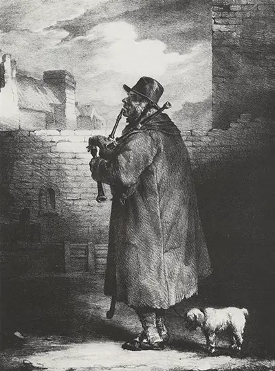 The Bagpipe Player Theodore Gericault